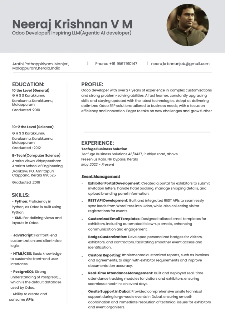 The Integration-Focused Mid-Level Developer Resume