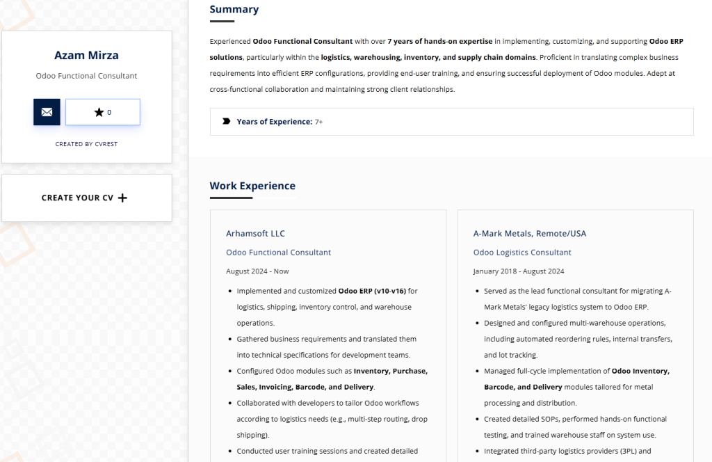 The Logistics & Supply Chain Functional Expert Resume