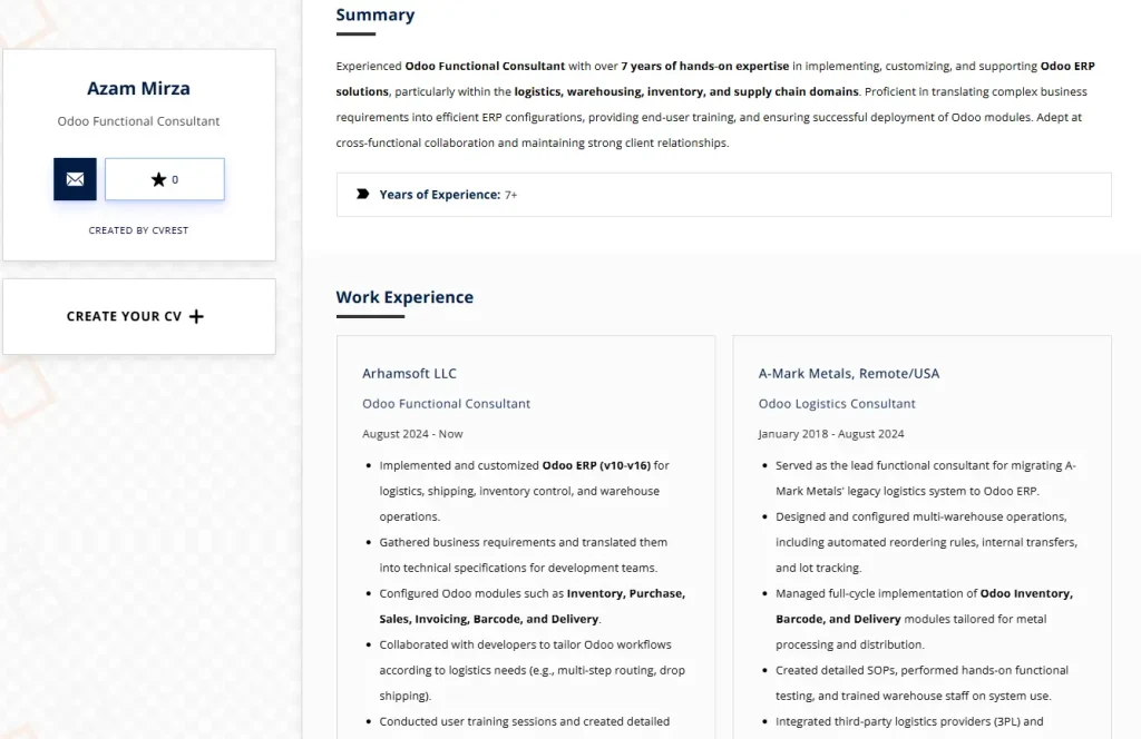 The “Logistics & Supply Chain Functional Expert” Resume