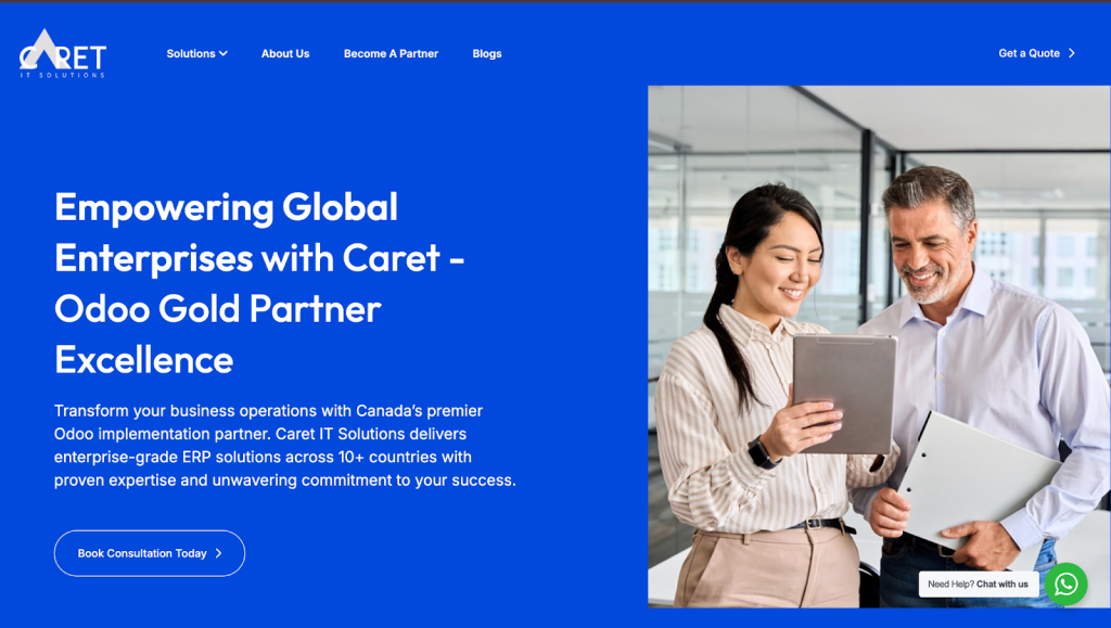 Odoo Development Company in Canada CareT IT Canada