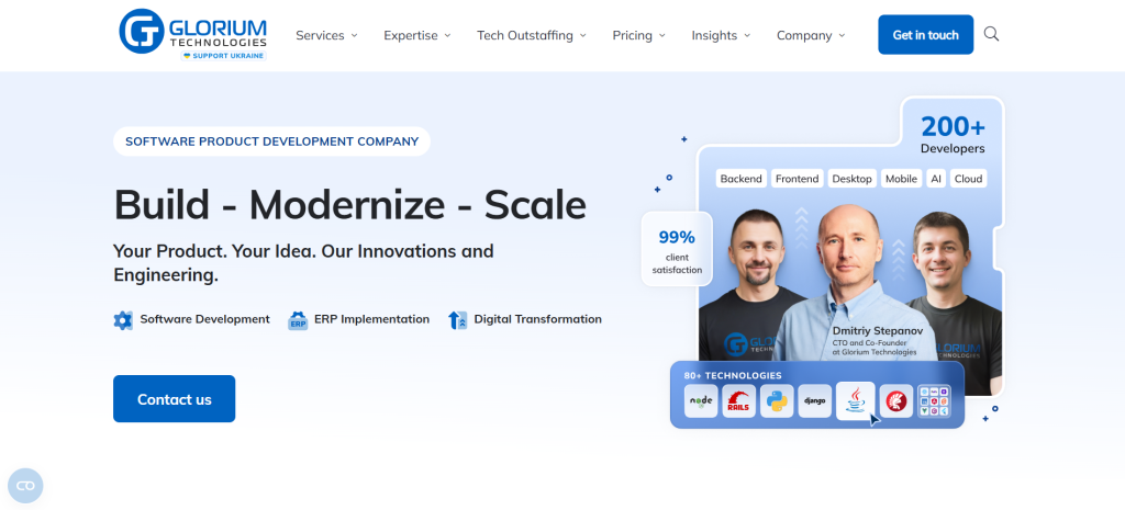 Glorium Technologies nearshoring company