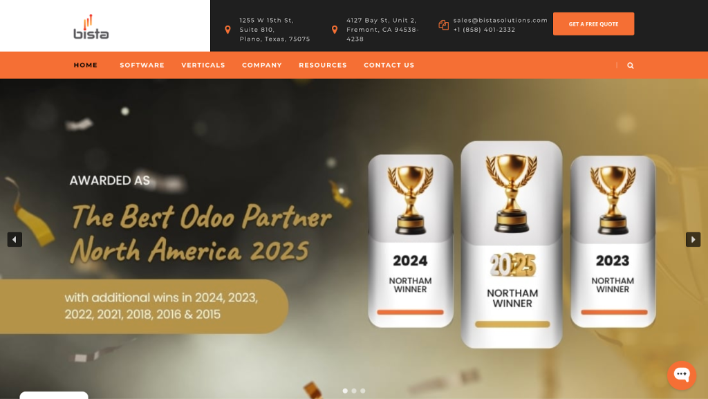 Odoo Development Company Bista Solutions Inc