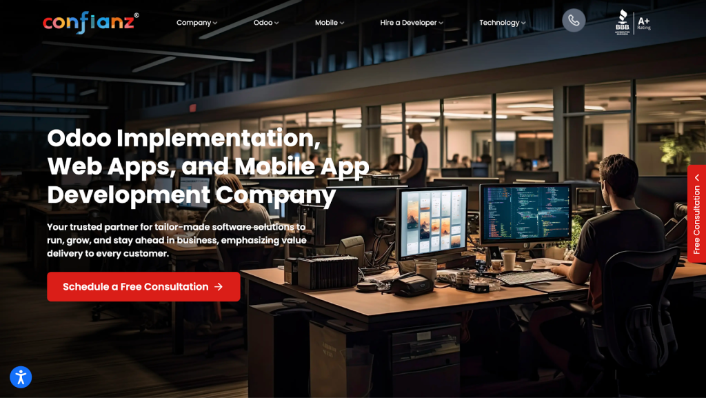 Odoo Development Company Confianz Global Inc