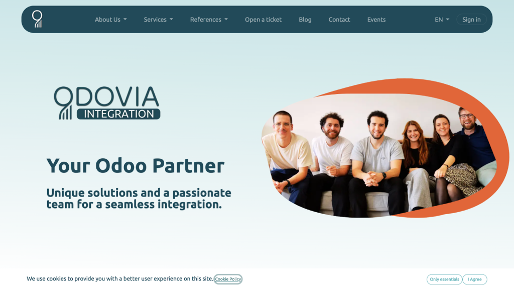 Odoo Development Company in Canada Odovia Integration