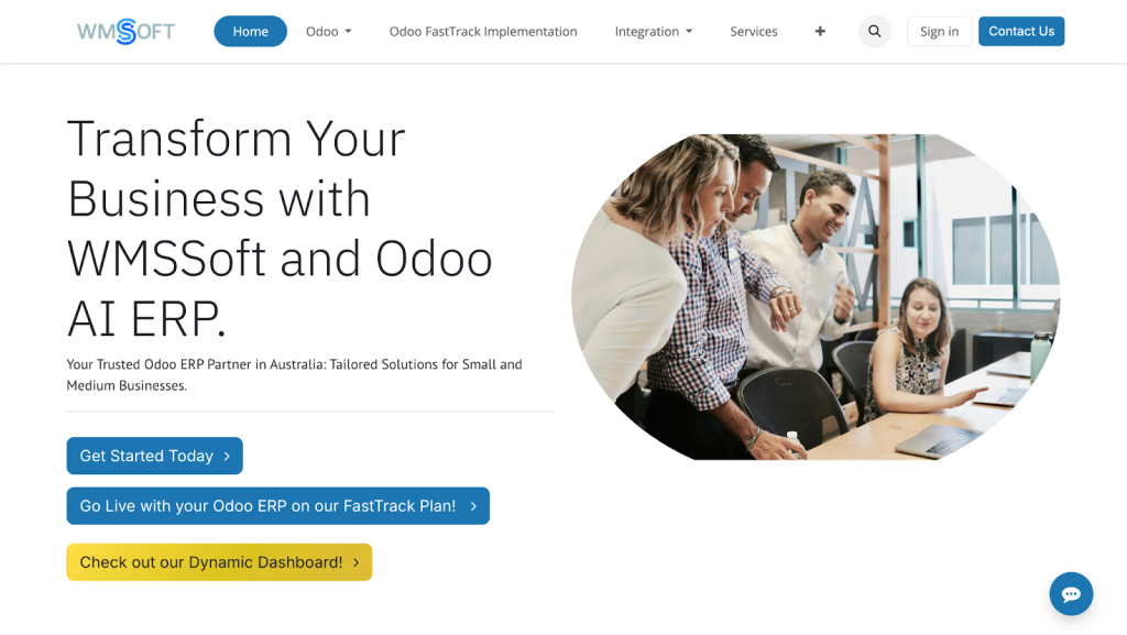 Odoo Development Company in Australia WMSSoft Pty Ltd