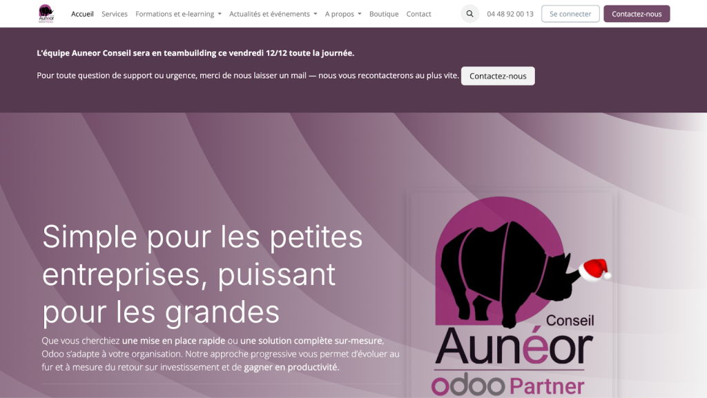 Odoo Development Company in France Aunéor Conseil