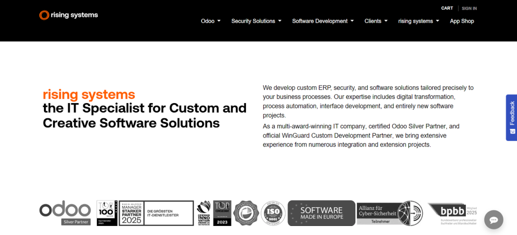 Odoo Development Company in Germany rising systems AG