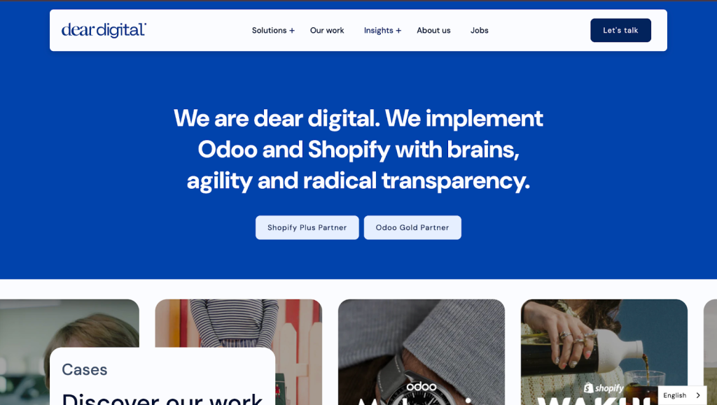 Odoo Development Company dear digital