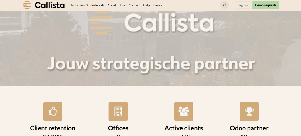 Odoo Development Company Callista