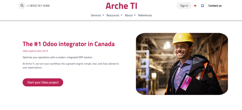 Odoo Development Company in Canada Arche TI