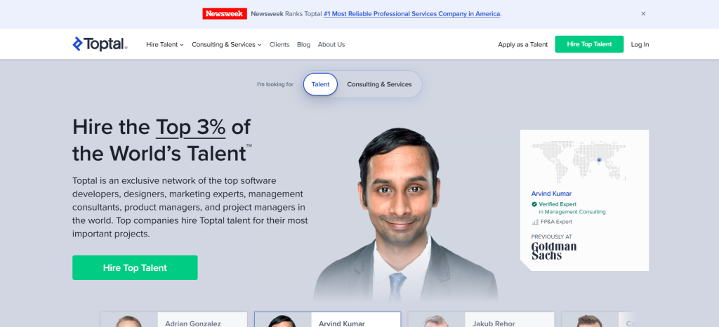 Platform to hire Odoo Developers Toptal